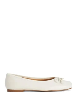 Leather Square Toe Ballet Pumps