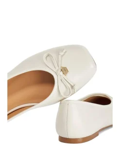 Leather Square Toe Ballet Pumps