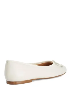 Leather Square Toe Ballet Pumps