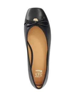 Leather Square Toe Ballet Pumps