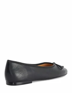 Leather Square Toe Ballet Pumps