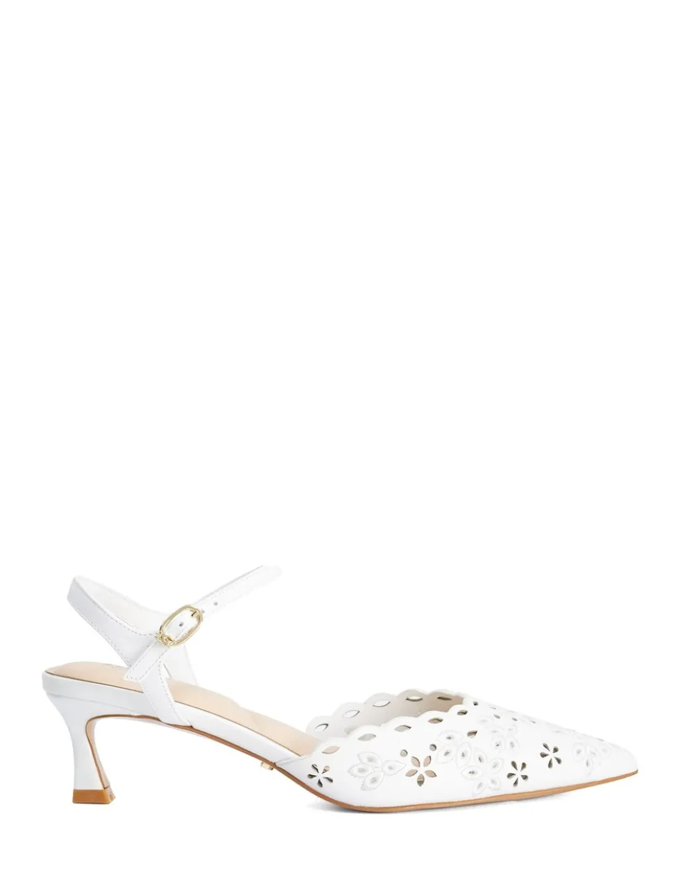Leather Stiletto Heel Pointed Court Shoes