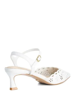 Leather Stiletto Heel Pointed Court Shoes