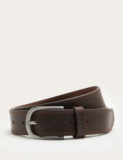 Leather Stitch Detail Belt