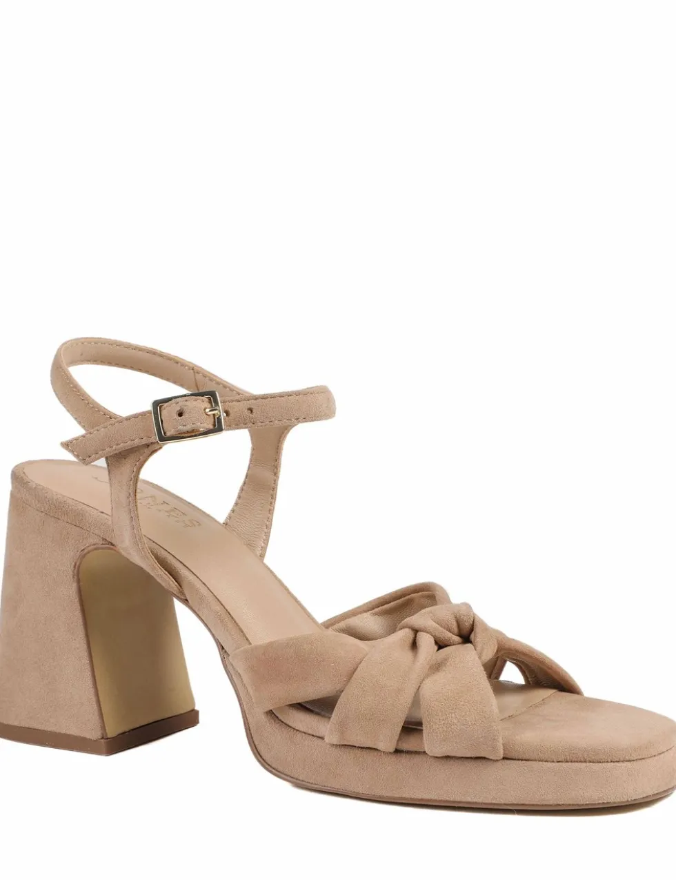 Leather Strappy Block Heel Open Toe Sandals