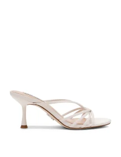 Leather Strappy Kitten Heel Sandals