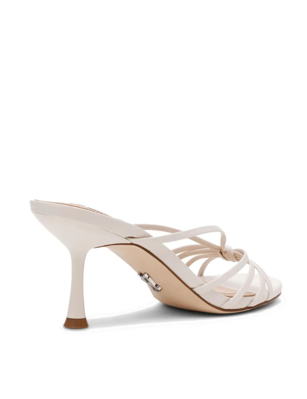 Leather Strappy Kitten Heel Sandals