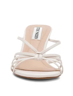 Leather Strappy Kitten Heel Sandals