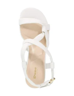Leather Strappy Kitten Heel Sandals