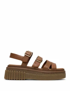 Leather Strappy Platform Sandals