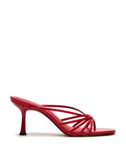 Leather Strappy Stiletto Heel Sandals