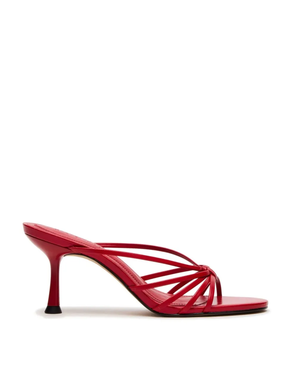 Leather Strappy Stiletto Heel Sandals
