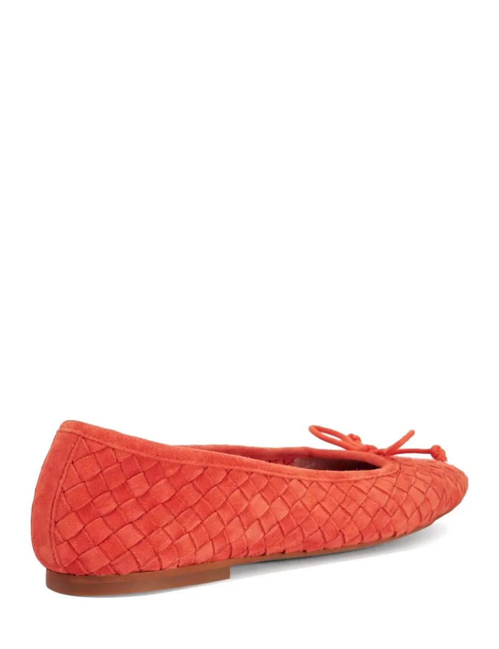 Leather Woven Flat Ballet Pumps