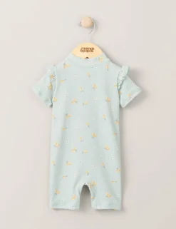 Lemon Print Textured Rashsuit (0-3 Yrs)