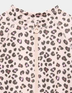 Leopard Long Sleeve Swimsuit (6-16 Yrs)