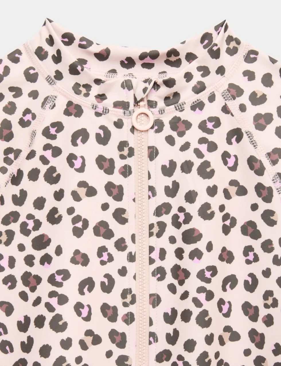 Leopard Long Sleeve Swimsuit (6-16 Yrs)