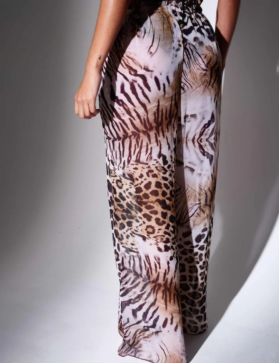 Leopard Print Beach Trousers