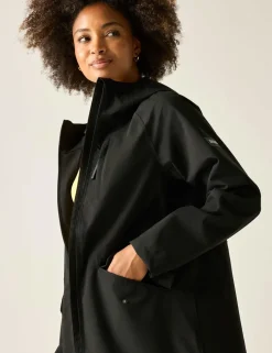 Levita Hooded Oversized Longline Raincoat