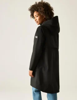 Levita Hooded Oversized Longline Raincoat