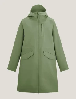Levita Hooded Oversized Longline Raincoat