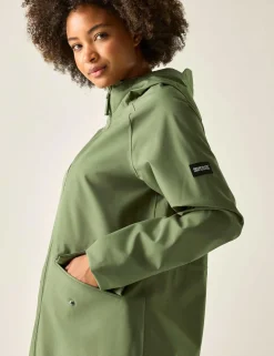 Levita Hooded Oversized Longline Raincoat