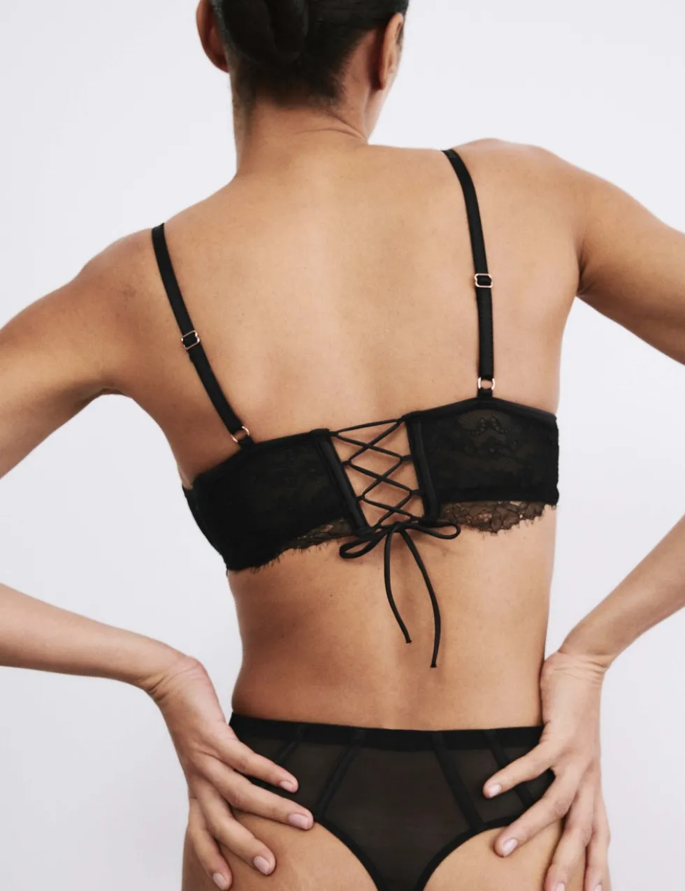 Liana Lace Wired Plunge Cami Bra (A-E)