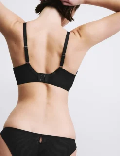 Liana Silk & Lace Wired Balcony Bra (F+)