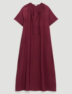 Liddie Tie Neck Midaxi Tea Dress
