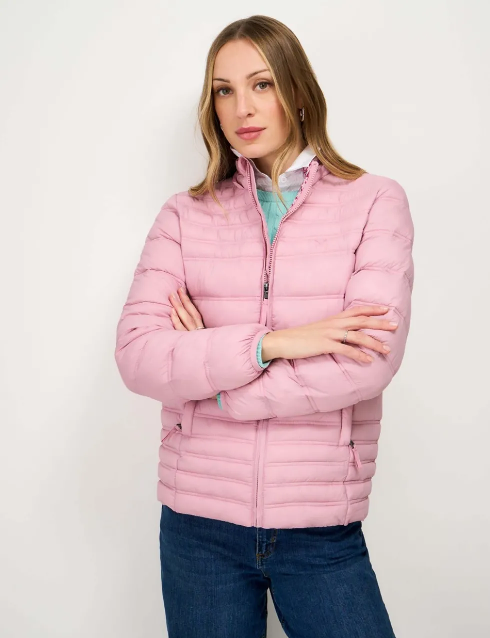 Lightweight Floral Zip Through Padded Jacket