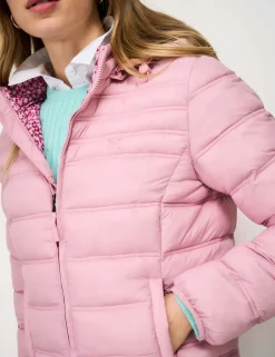 Lightweight Floral Zip Through Padded Jacket