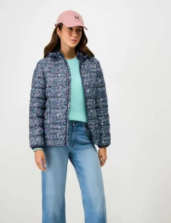 Lightweight Floral Zip Through Padded Jacket