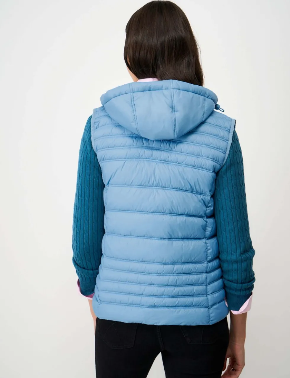 Lightweight Padded Quilted Hooded Gilet