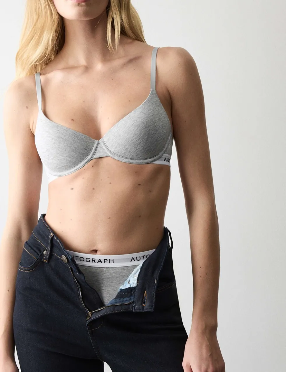Lille Cotton Rich Wired Demi Cup Bra (A-E)