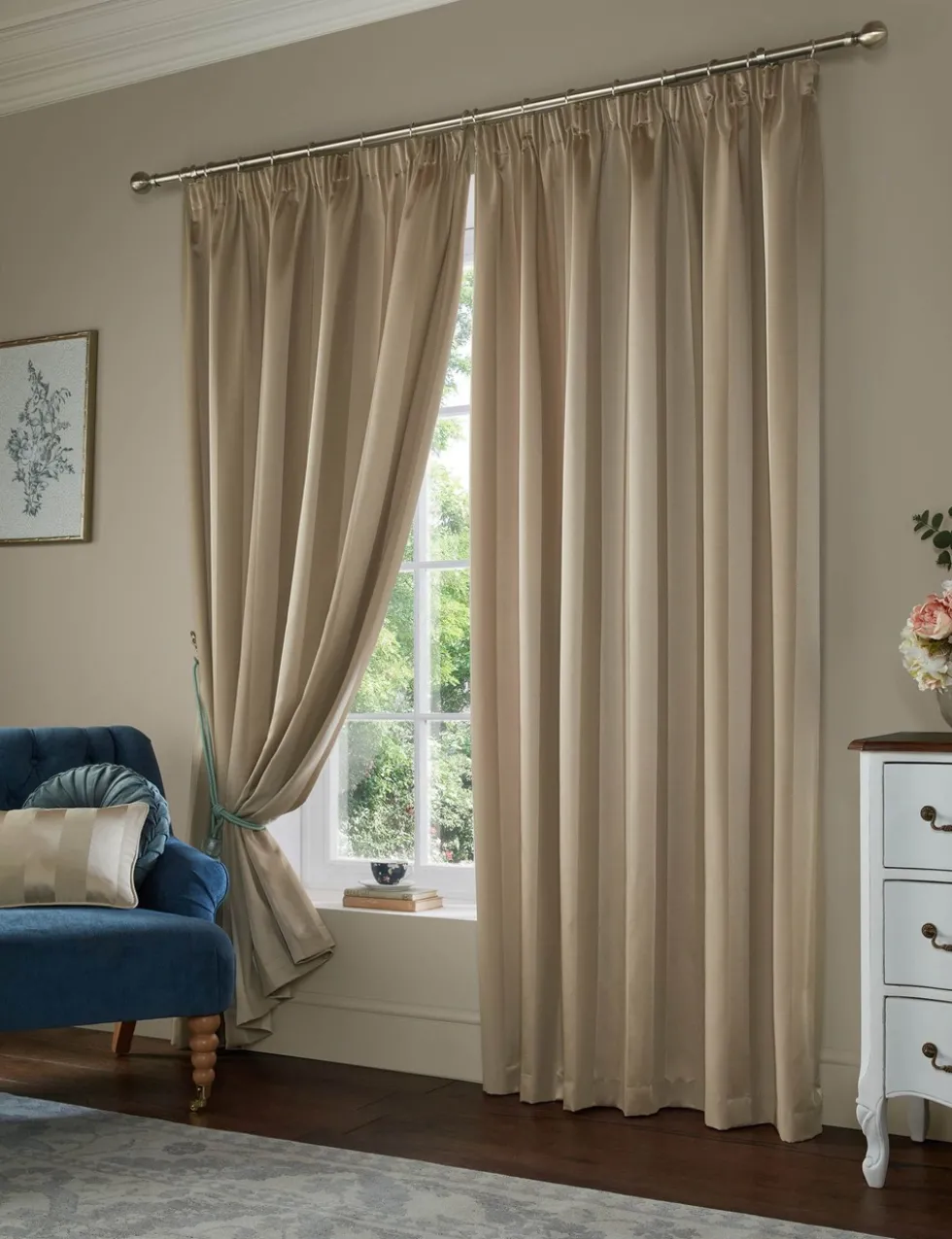 Lille Stripe Pencil Pleat Curtains