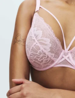 Lindy Lace Wired Plunge Bra (F-H)