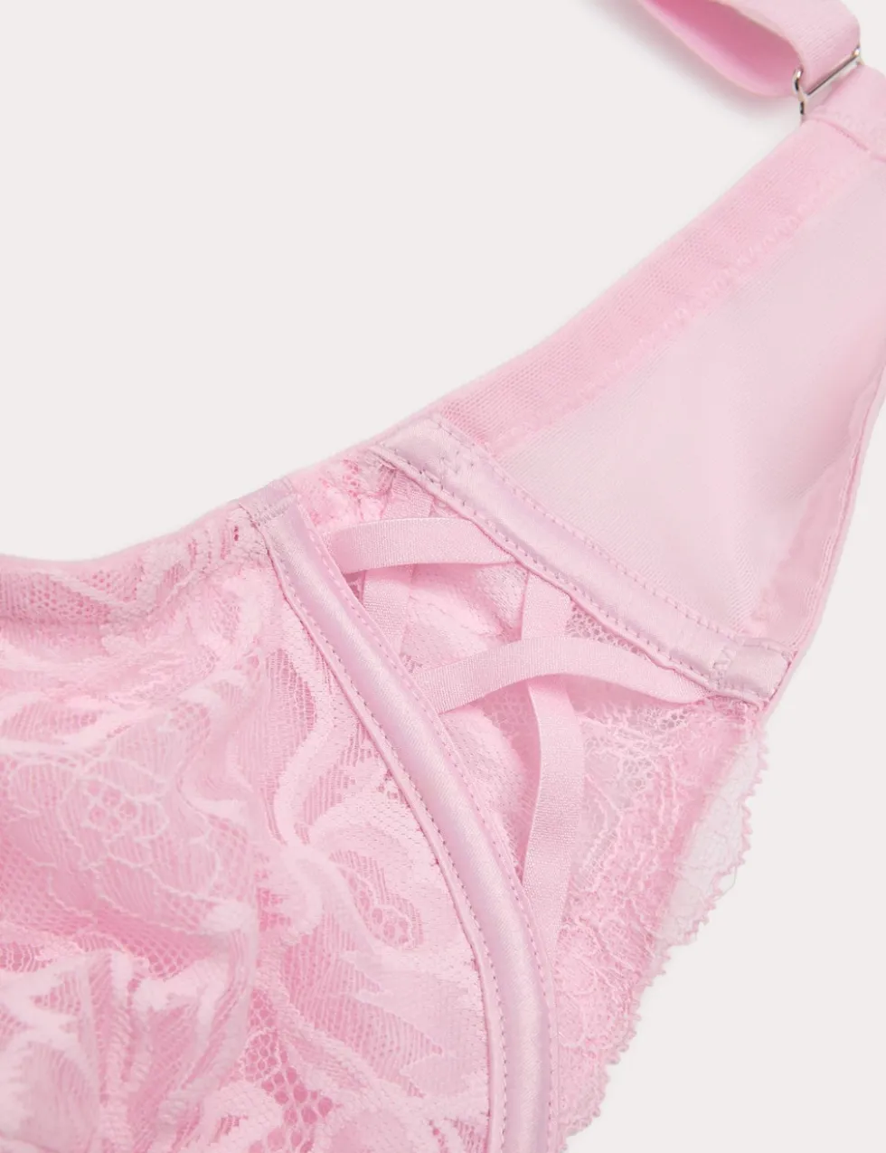 Lindy Lace Wired Plunge Bra (F-H)