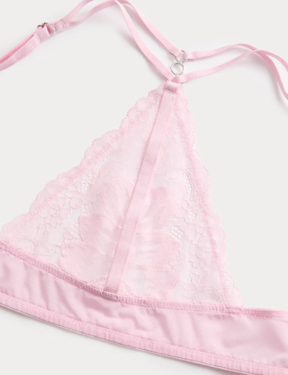 Lindy Lace Wired Push-Up Plunge Bra (A-E)