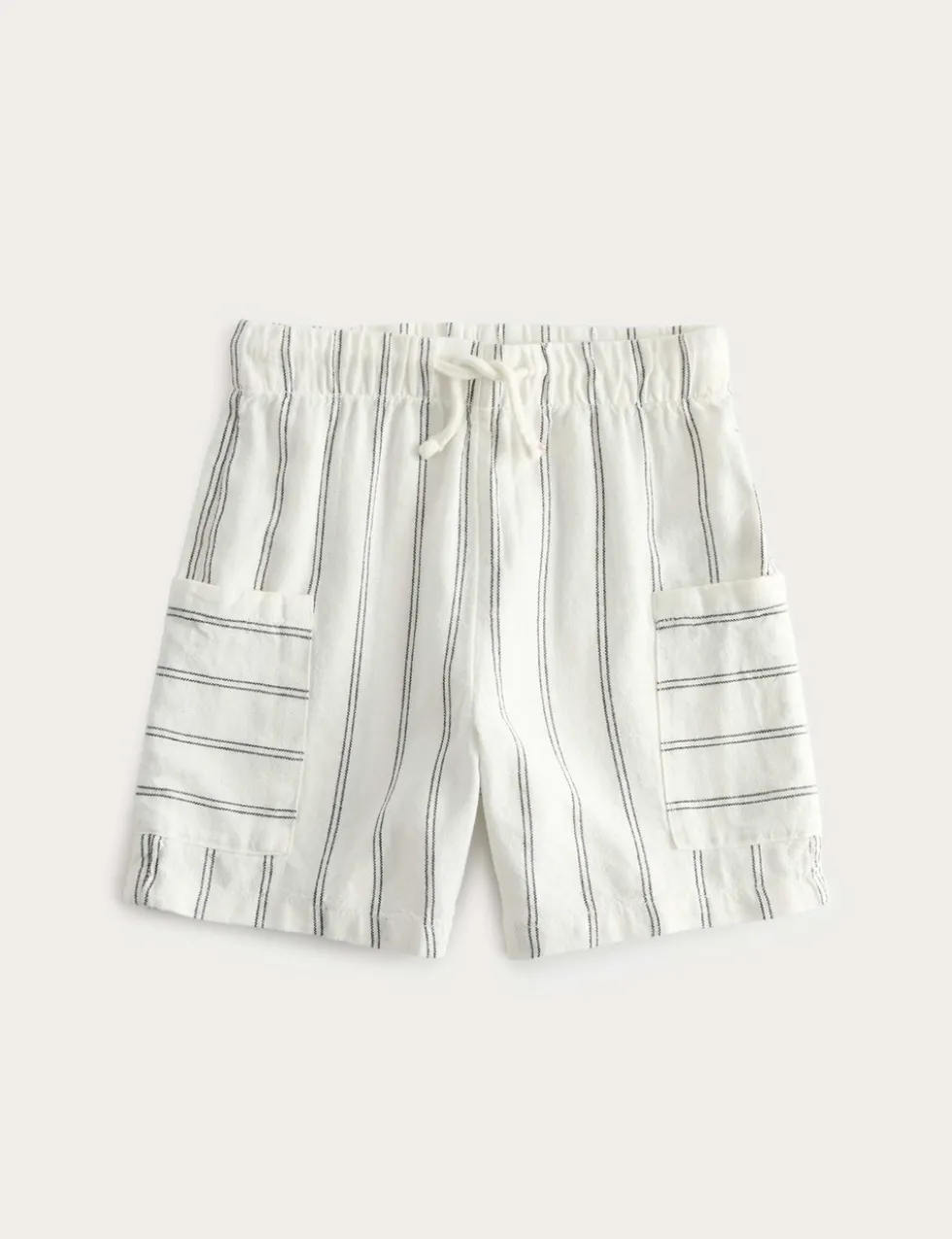 Linen Blend Cargo Shorts (2-8 Yrs)