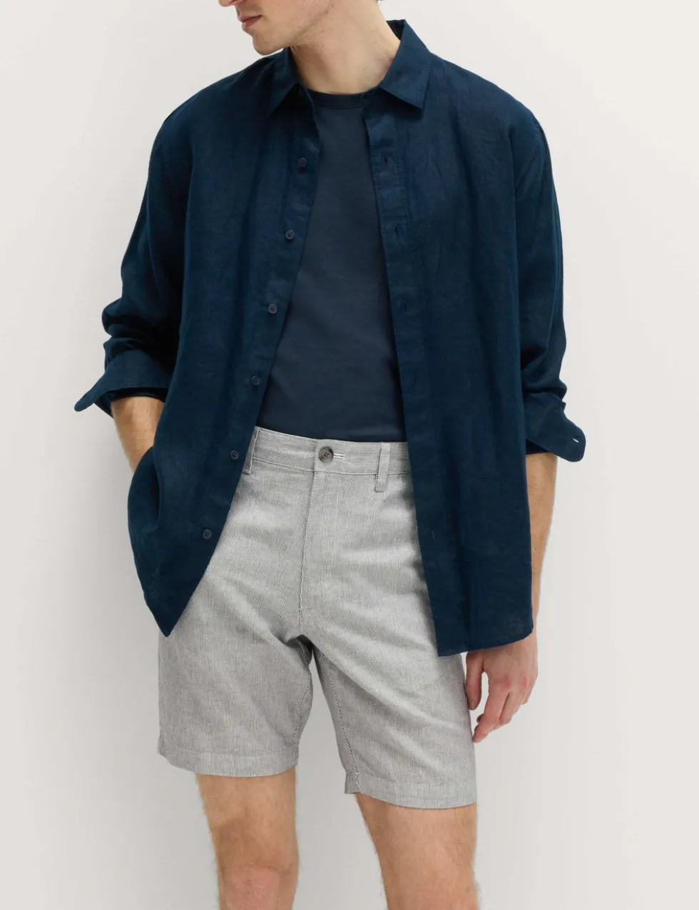 Linen Blend Chino Shorts