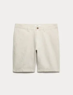 Linen Blend Chino Shorts