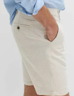 Linen Blend Chino Shorts