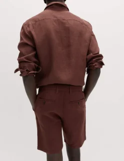 Linen Blend Chino Shorts