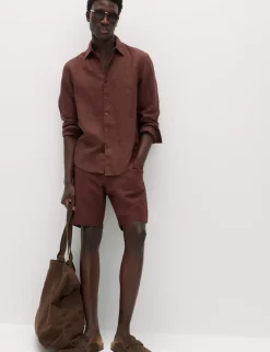 Linen Blend Chino Shorts