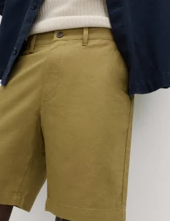 Linen Blend Chino Shorts