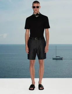 Linen Blend Chino Shorts