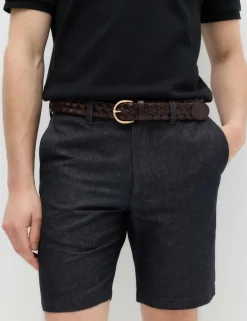Linen Blend Chino Shorts