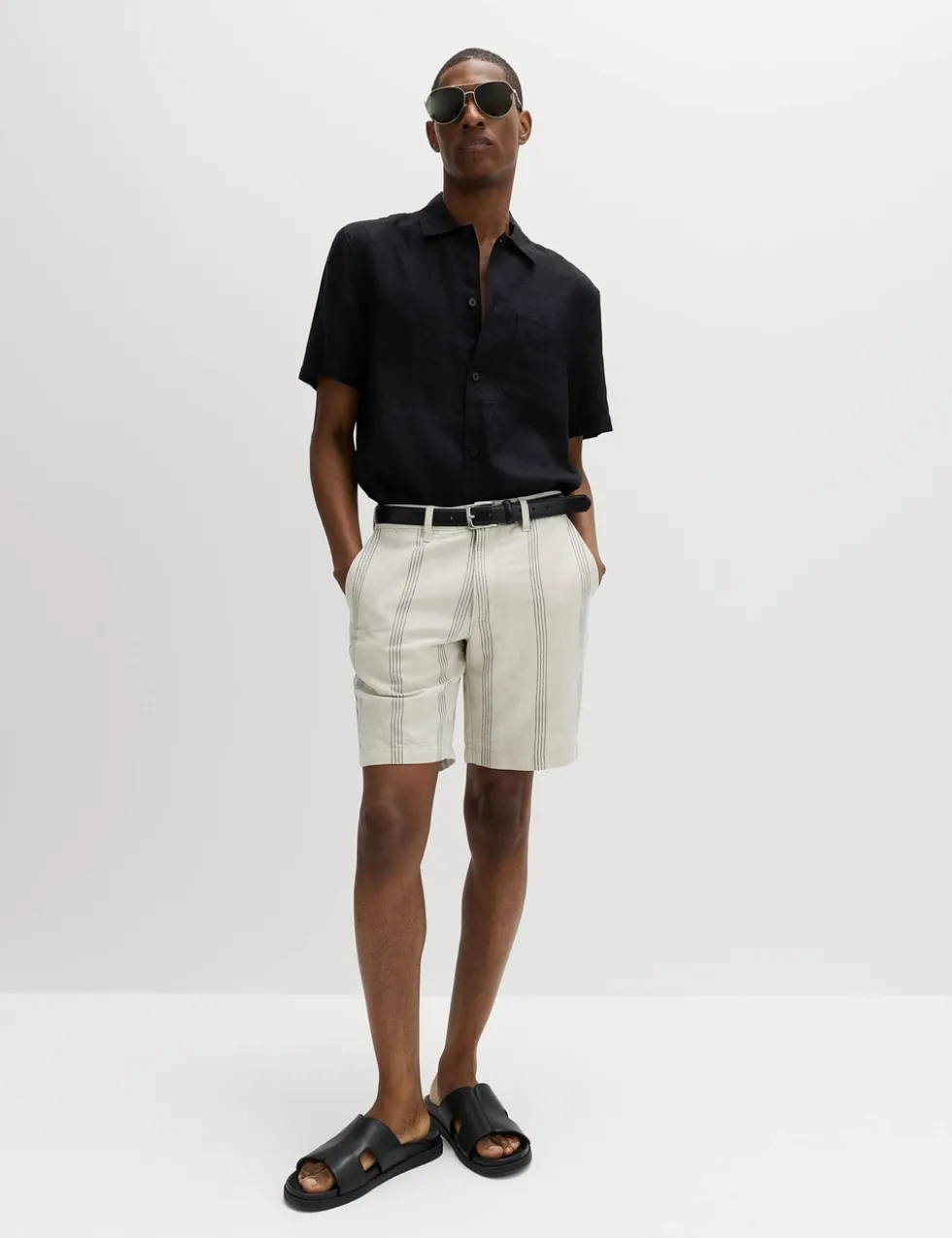 Linen Blend Chino Shorts