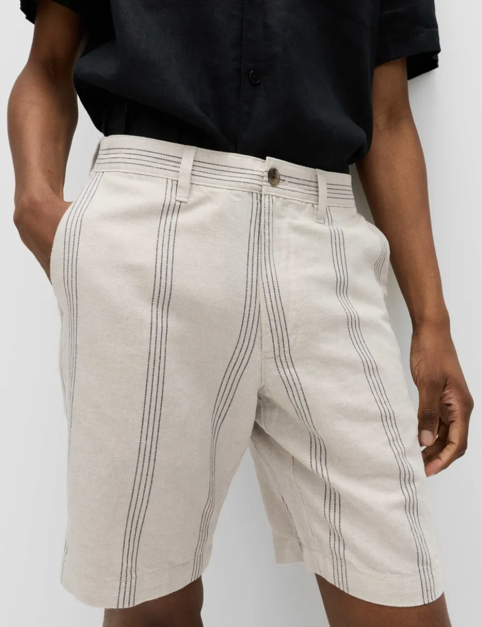 Linen Blend Chino Shorts
