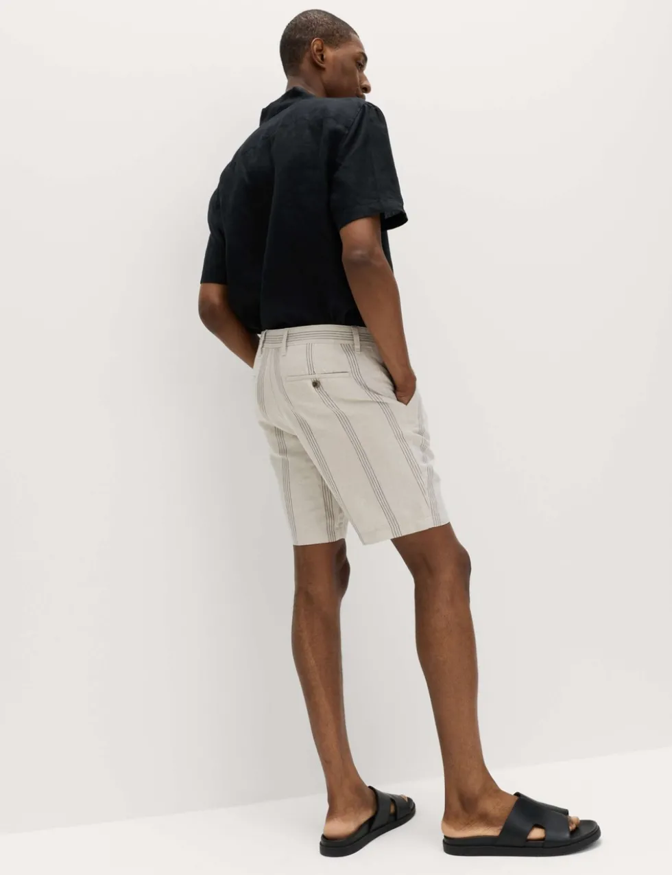 Linen Blend Chino Shorts