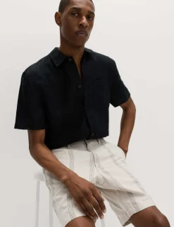 Linen Blend Chino Shorts
